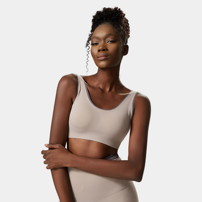 Taupe shop sports bra