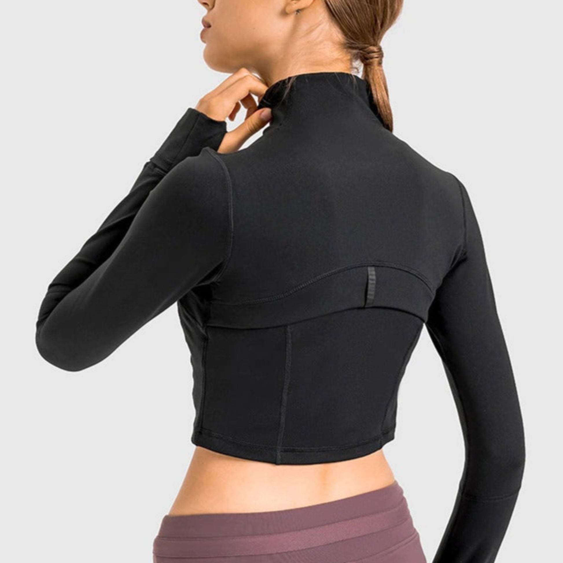Woman's Workout Jacket, Cropped and Fitted